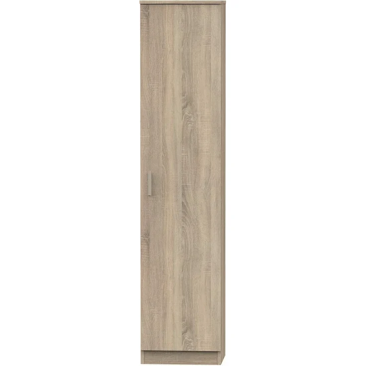 Muebles Pitarch | Multifunktionaler Schrank mit 1 Tür für Reinigung, Küchen, Galerien, 4 Fächer, 180 x 40 x 35 cm (Höhe x Breite x Tiefe), Tür links oder rechts, Eiche Cambrian, Tibet Kollektion – Bild 3