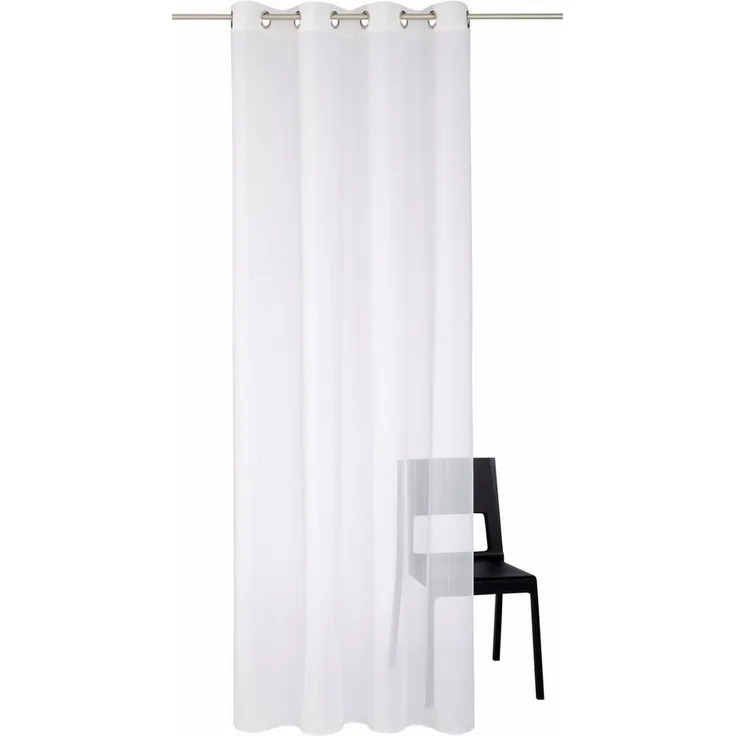 Wirth Gardine Manuela, Ösen (1 St), halbtransparent, Voile, Store