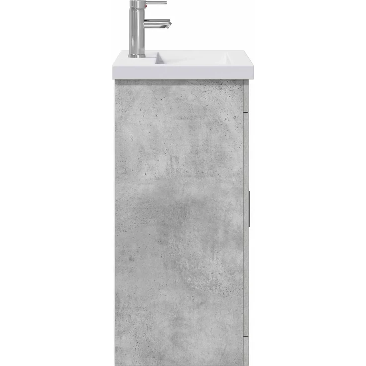 vidaXL Badezimmermöbel-Set Betongrau 61 x 40 x 84,5 cm Holzwerkstoff 3404353 – Bild 6