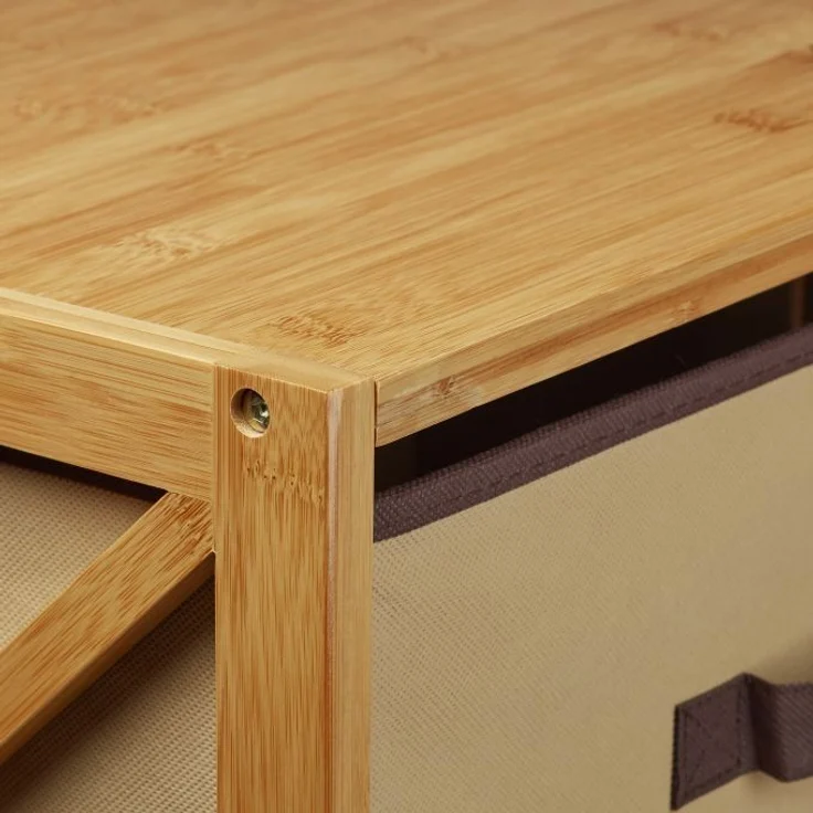 Regal Bambus mit Korb – Bild 2