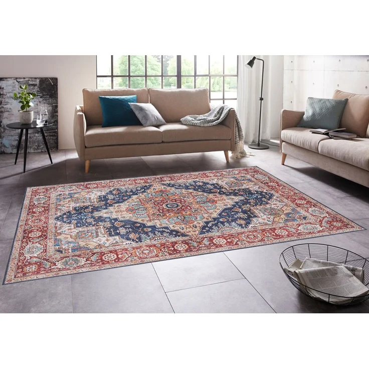 Vintage Teppich Sylla Indigoblau - 200 x 290 x 0 cm – Bild 5