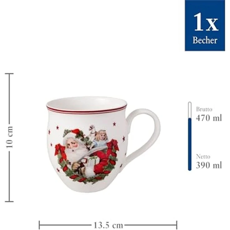 Villeroy & Boch Toy's Delight Becher mit Henkel: Santa Claus – Bild 4