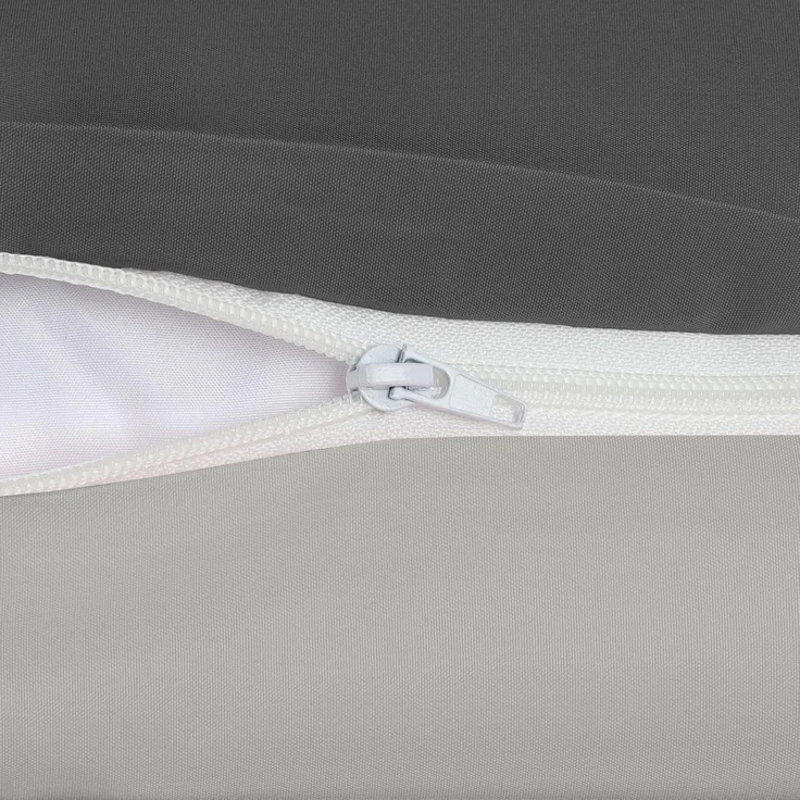 Utopia Bedding Bettwäsche 135x200 Set - Mikrofaser Bettbezug 135x200 cm + 1 Kissenbezug 50x75 cm - Dunkelgrau/Hellgrau – Bild 6