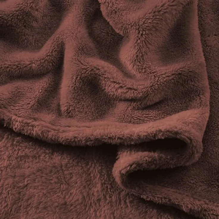 Wohndecke Wohndecke "Salerno", Erwin Müller, Teddy-Fleece Uni – Bild 7