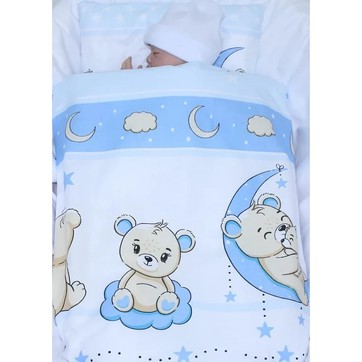 Primawela Babybettwäsche Kinderwagenset Baby Bettwäsche für Kinderwagen Bezüge Decke Kissen, 4 teilig – Bild 2