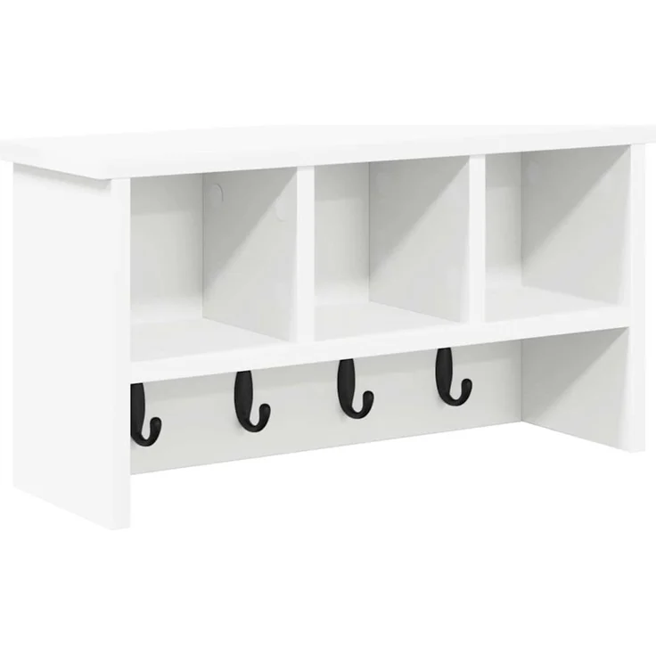 vidaXL Wandmontierter nachttisch Weiß 50 x 16 x 26 cm 874307 – Bild 2