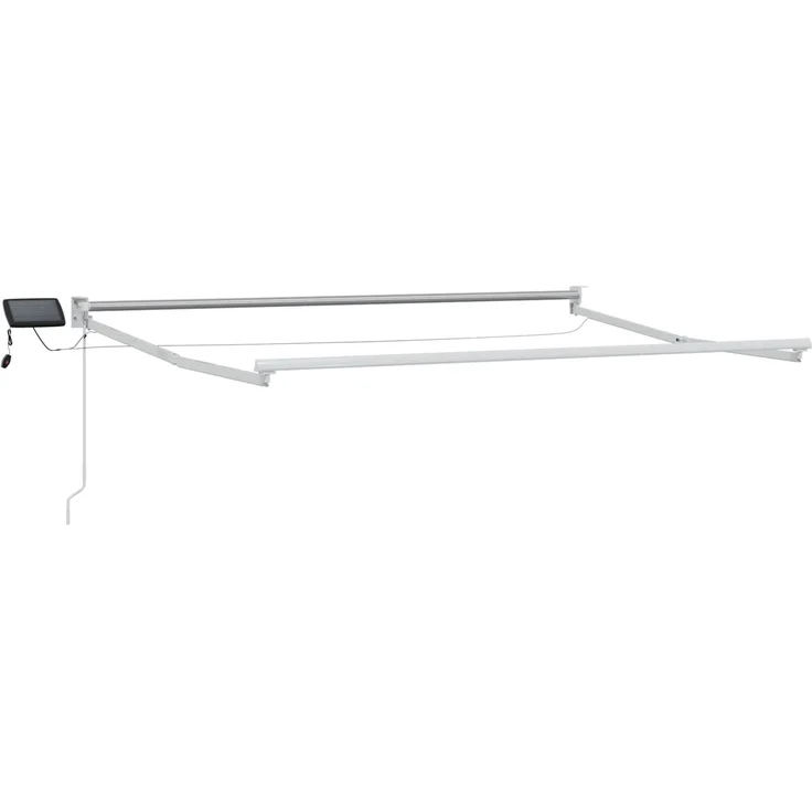 vidaXL Manuelle Gelenkarmmarkise mit LEDs, Taupe, 3.5x2m – Bild 4