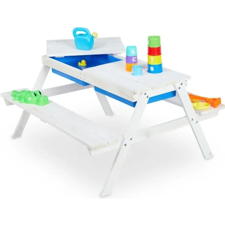 Weiße Kindersitzgruppe Holz 10038636