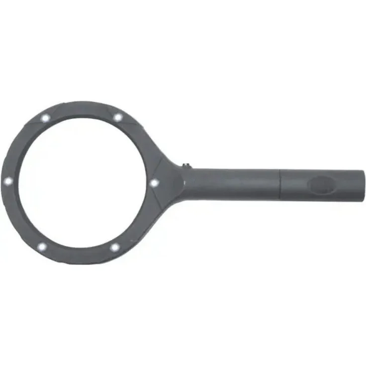 DocMed Leuchtlupe Universallupe mit LED-Beleuchtung, Softgrip-Oberfläche, Große Linse, 1-tlg, 5-fachen Vergrößerung, LED-Beleuchtung – Bild 1