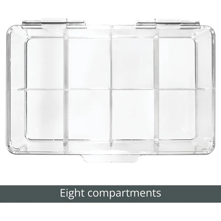 Aufbewahrungsbox Tee Kaffee Gewürze Küche Organizer 8 Fächer mDesign transparant – Bild 5