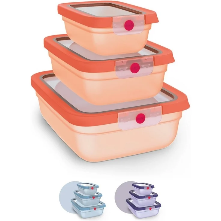Emsa Frischhaltedose oneClick, Polyprophylen (PP), (Set, 3-tlg), verschlossen mit nur 1 x Klick, 100% dicht, made in Germany – Bild 5