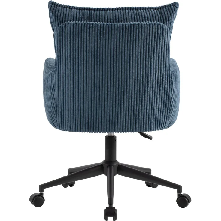 Carryhome 'LUCIE' Bürodrehstuhl, Stoff blau, 59 x 97 x 63 cm, höhenverstellbar mit Gaslift, 140 kg belastbar – Bild 5