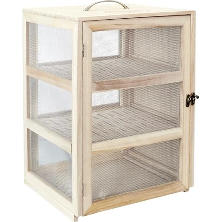 Cook Concept KA4717 Vorratsschrank, für Aufbewahrung, sonstiges Zubehör, Paulownia-Holz, Holz-Stahl, 28,2 x 24 x 39 cm – Bild 2