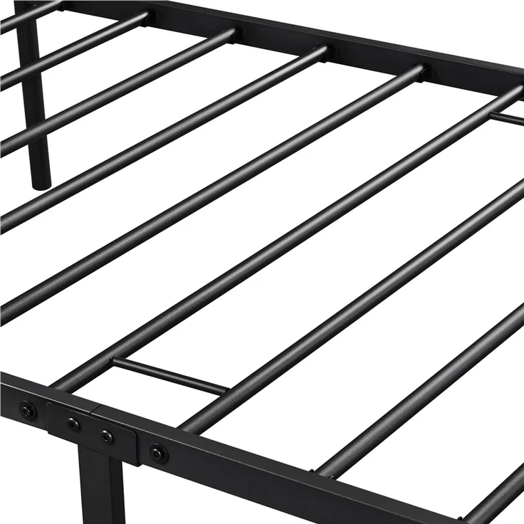 Yaheetech Bettgestell Metallbett mit Lattenrost, mit Kopfteil, 90x200cm – Bild 10