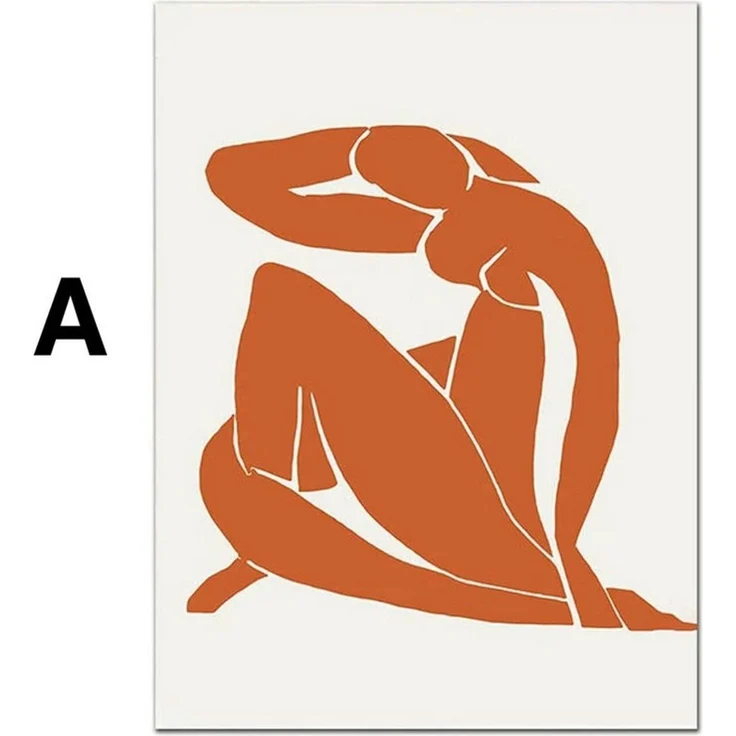 JUSTGOODMOOD Poster Matisse Gesicht Abstrakt Bilder Wohnzimmer Wandbilder Schlafzimmer Dek, D (1 St) – Bild 2
