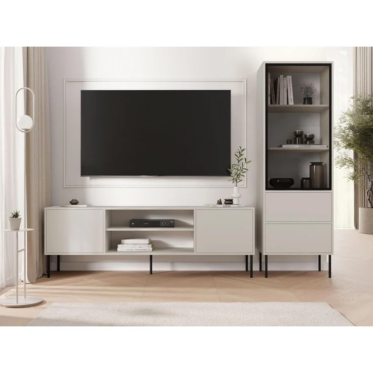 Wohnzimmer-Set Domi I (Farbe: Cashmere) – Bild 2