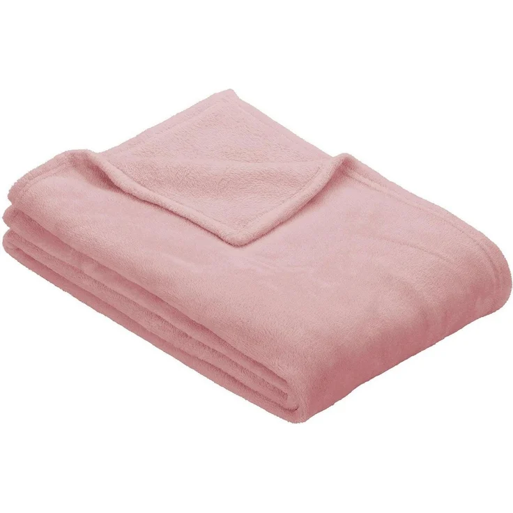 Wohndecke Uni Fleecedecke Olbia, IBENA, einfarbig schick, Kuscheldecke – Bild 5