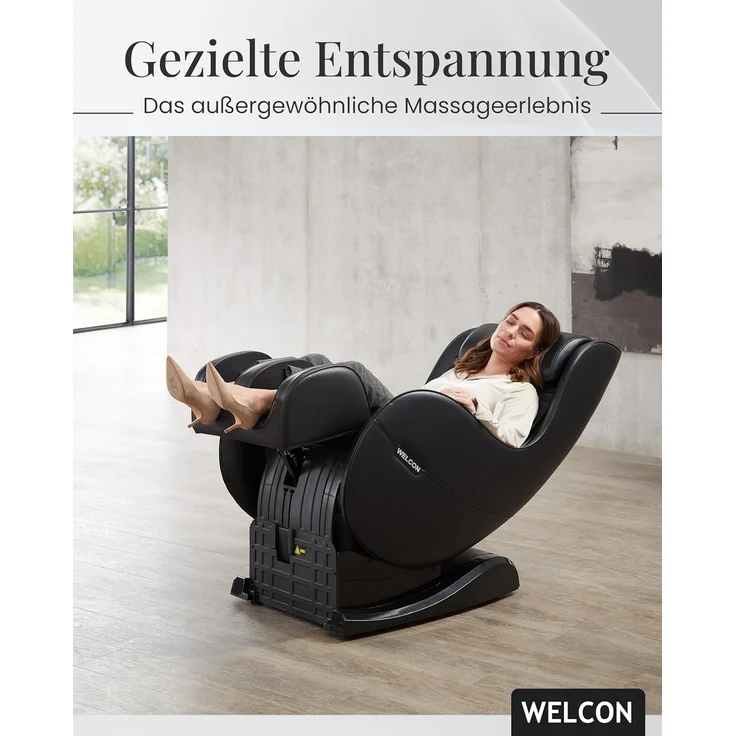 'Easyrelaxx' Massagesessel in Schwarz – Bild 3
