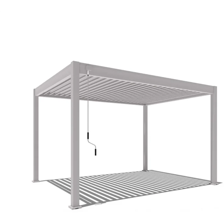 Weide 'Classic' Pergola, freistehend, Aluminium / Stahl beige, 300 x 400 x 255 cm – Bild 1