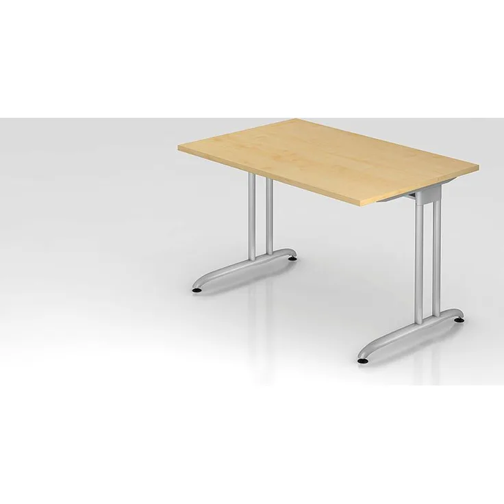 'BS12' Schreibtisch C-Gestell 120x80 cm Ahorn