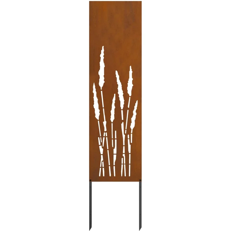 vidaXL Garten Sichtschutz-Leinwand Rostig 32 x 140 cm Wetterfeststahl 876244 – Bild 4
