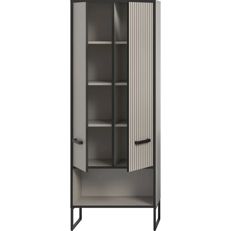 Hochschrank (B/H/T: 59x159x32 cm) in Kaschmir Nachbildung – Bild 3
