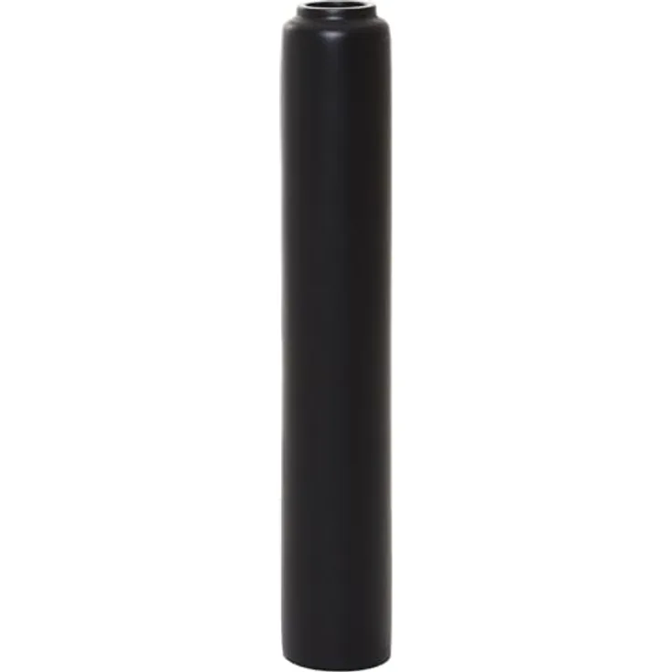 VIVANNO Bodenvase DIRETO 80, Fiberglas in Schwarz Matt, ideal für Pampasgras und Trockenblumen, standfest und leicht