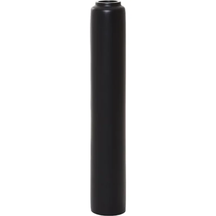 VIVANNO Bodenvase DIRETO 80, Fiberglas in Schwarz Matt, ideal für Pampasgras und Trockenblumen, standfest und leicht – Bild 1