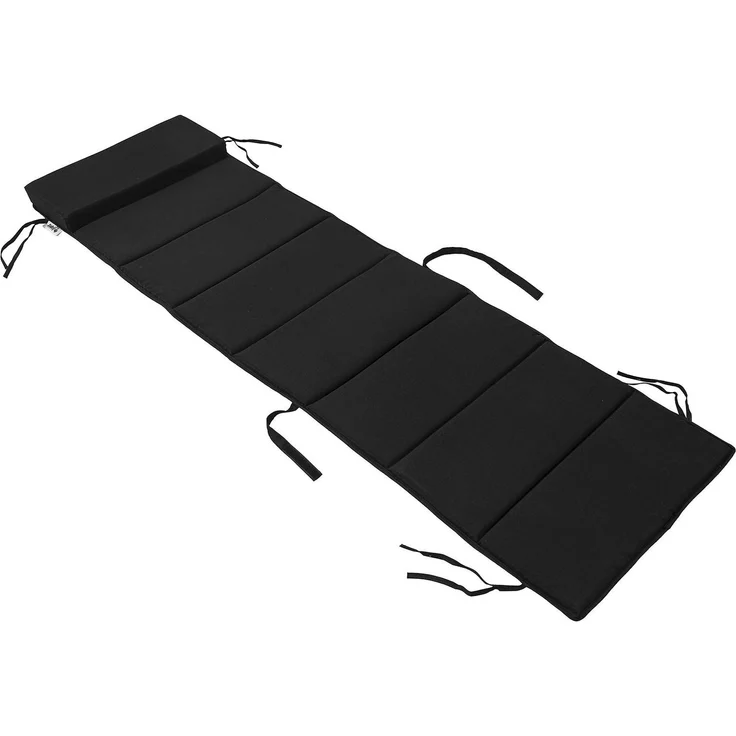 SoBuy OGS28-P02 Liegen-Auflage Schaukelstuhlkissen Kissenauflage für Gartenliege Schonbezug, schwarz, BH ca.: 170x50 cm