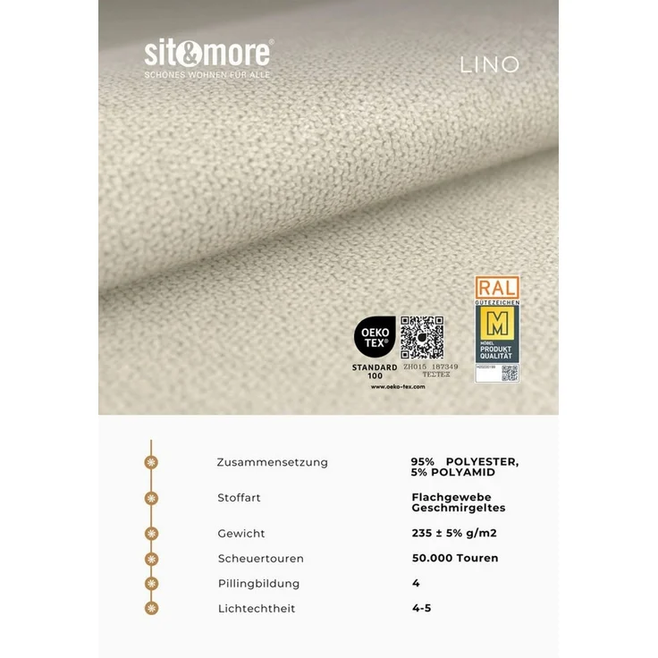 sit&more 3-Sitzer Savona, mit Federkern – Bild 4