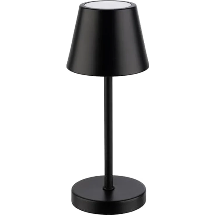 APS MERLE MICRO LED Akku-Tischleuchte, dimmbar, 270 Lumen, schwarz, für Innen- und geschützten Außenbereich – Bild 1
