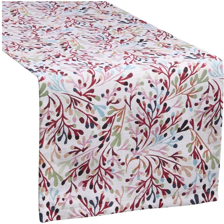 sander table + home Tischläufer Tischläufer Coral mehrfarbig 50 x 140 cm – Bild 3