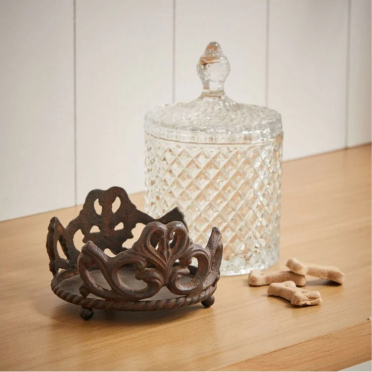 Mirabeau Vorratsdose Glasdose mit Halterung Kerynna braun, Glas, Gestell: Aluminiumguss – Bild 4