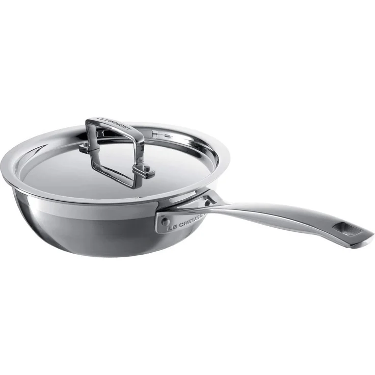 Le Creuset 3-Ply Sautépfanne Antihaft mit Deckel 24 cm - 20 bis 24 cm – Bild 1