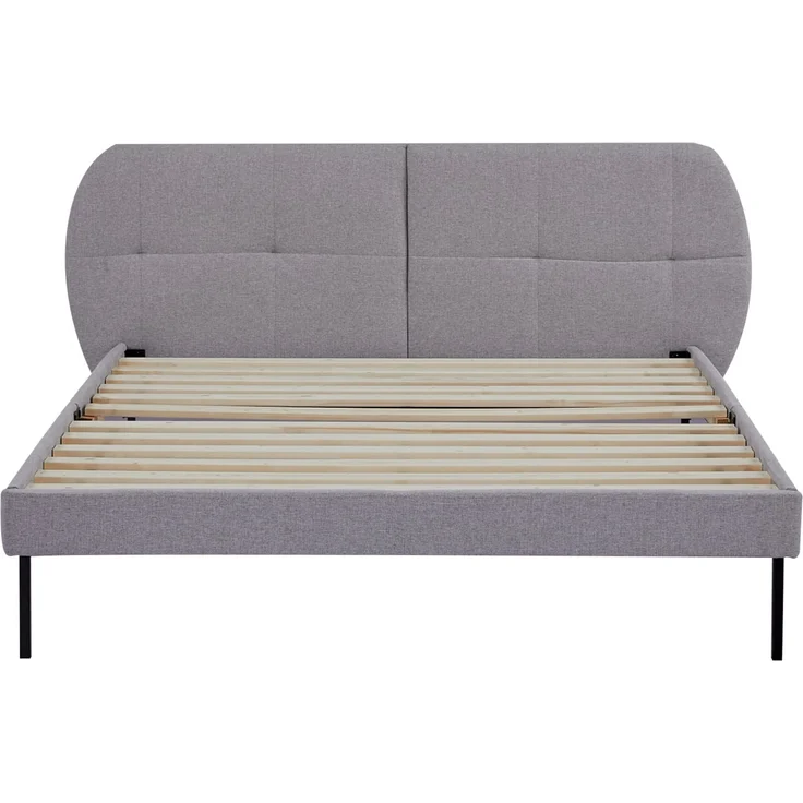 Polsterbett Porvoo Textil 140x200 cm Grau [en. casa] – Bild 5