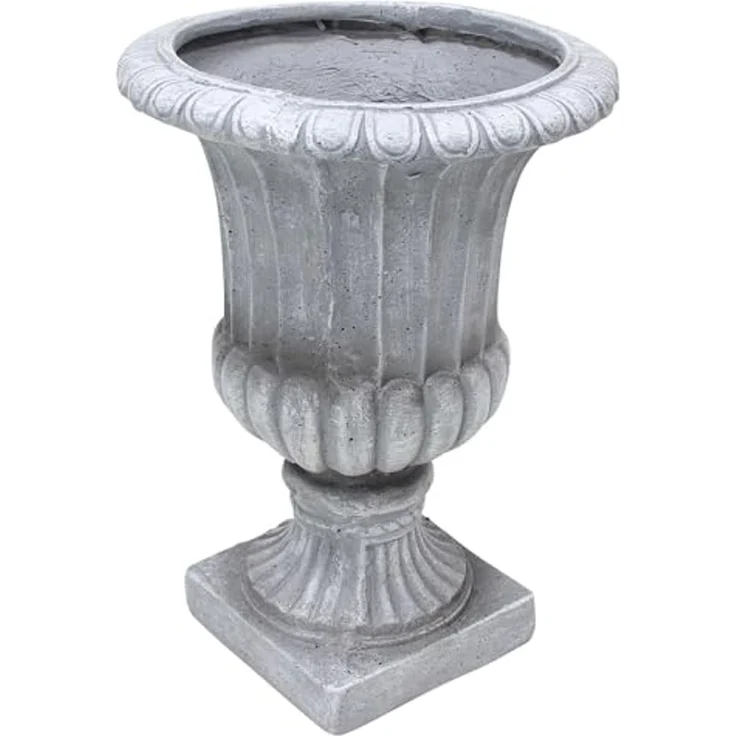 Dekoleidenschaft Pflanzkübel Amphore "Antiqua" Garten Pflanzgefäß, Outdoor Blumentopf, Pflanztopf, für Draußen in antiker Stein Optik, 51 cm hoch – Bild 3