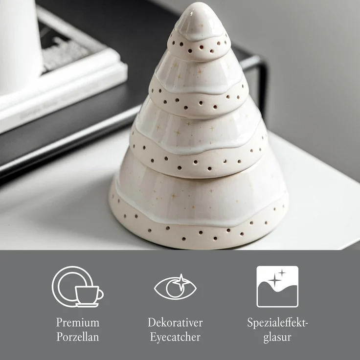 like. by Villeroy & Boch Winter Glow Windlicht Baum ø 14,6 cm – Bild 3
