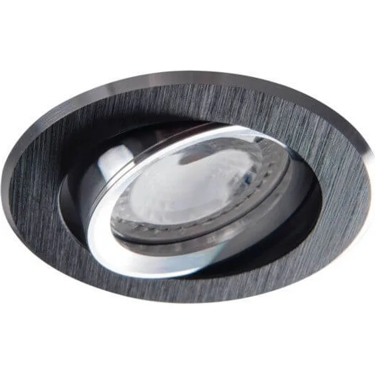 Kanlux Einbauleuchten Gwen 18531 max 50W 12V/230V rund IP20 Alu gebürstet schwarz18705