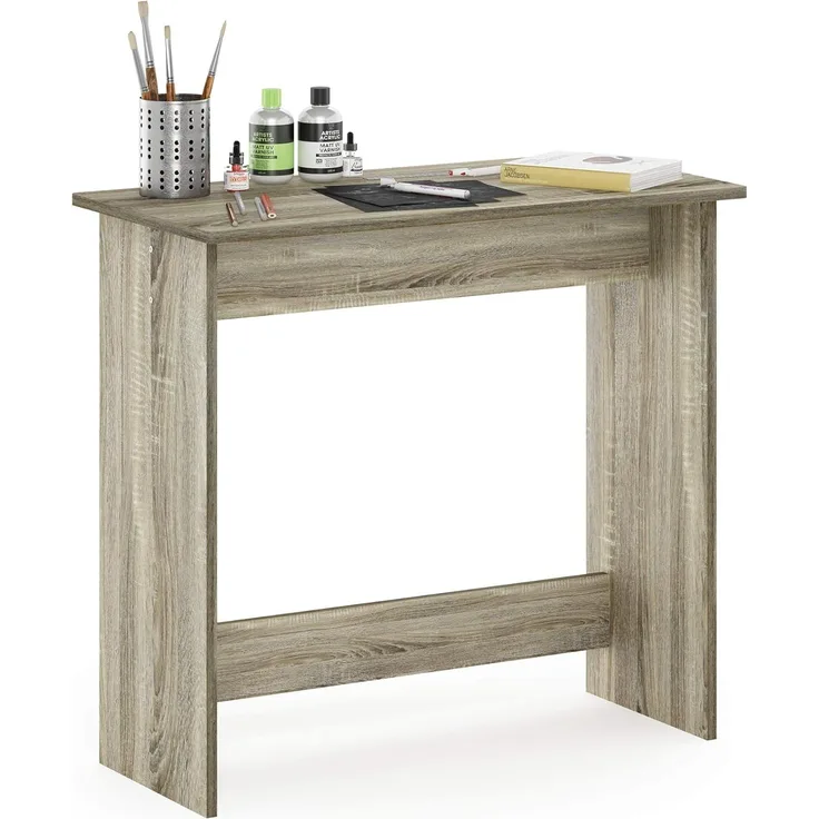 Furinno Simplistic Schreibtisch, Computertisch, PC-Tisch, Bürotisch, Holz, Sonoma Oak, 39.4 x 80 x 75.7 cm