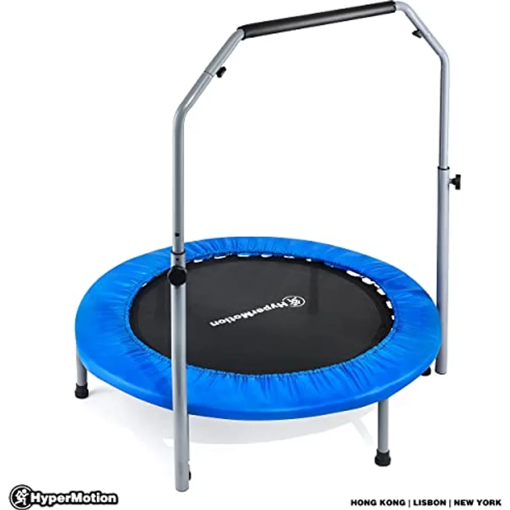 HyperMotion Indoor & Outdoor Trampolin, 97 cm mit verstellbarem Handgriff für Kinder und Jugendliche, max. Tragfähigkeit 100 kg – Bild 5