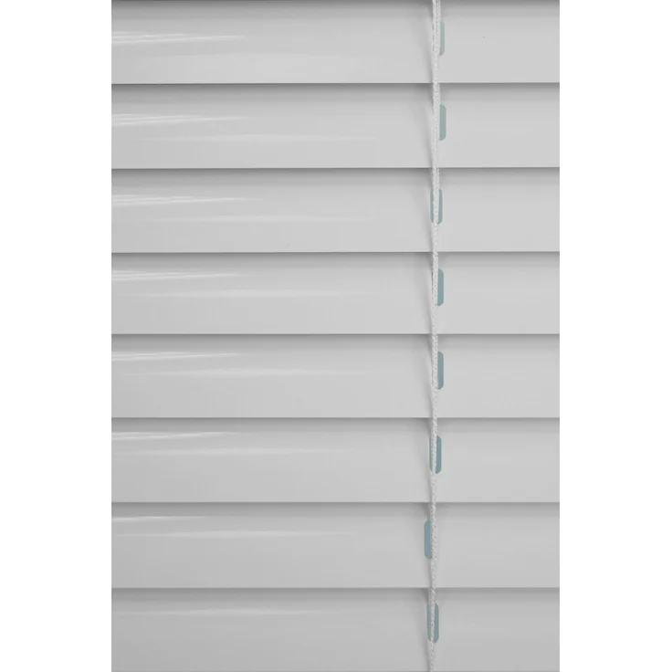 Qualitätsalujalousie 25mm in Reinweiß in den Maßen (B x H) 50cm * 130cm – Bild 2