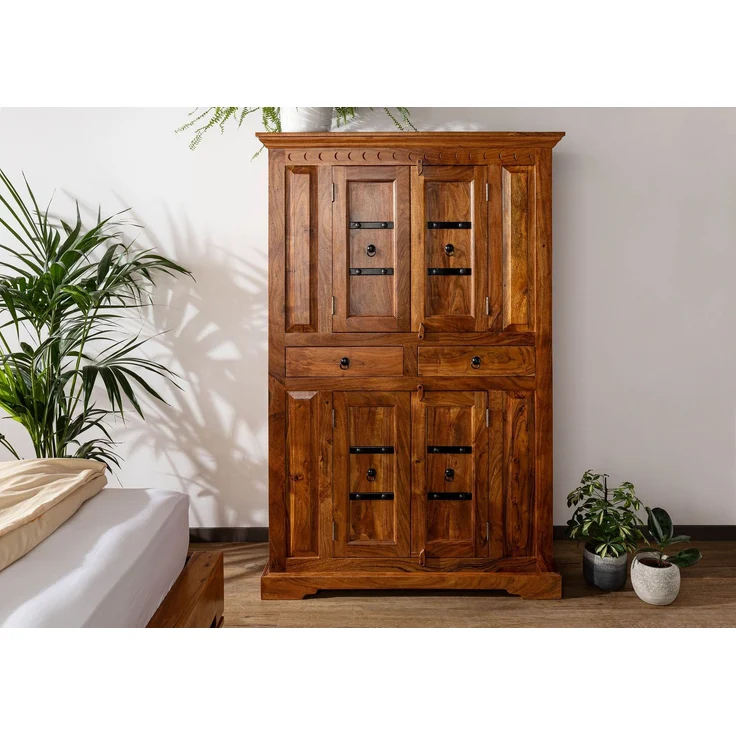 Schrank Akazie 112x51x172 honig lackiert OXFORD #0402 – Bild 7