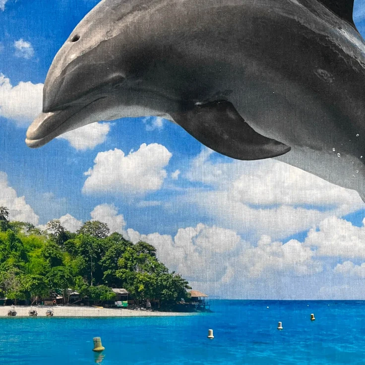 Delfin Insel Bettwäsche Digitaldruck ESPiCO Sleep and Dream 135 x 200 + 80 x 80 cm – Bild 6
