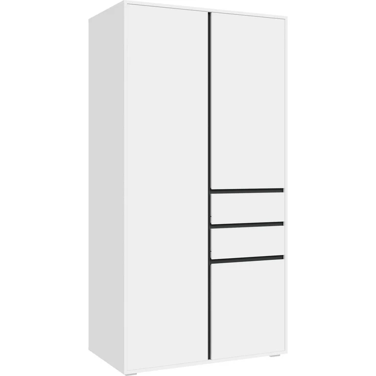 Falun Kleiderschrank 2-türig in weiß – Bild 1