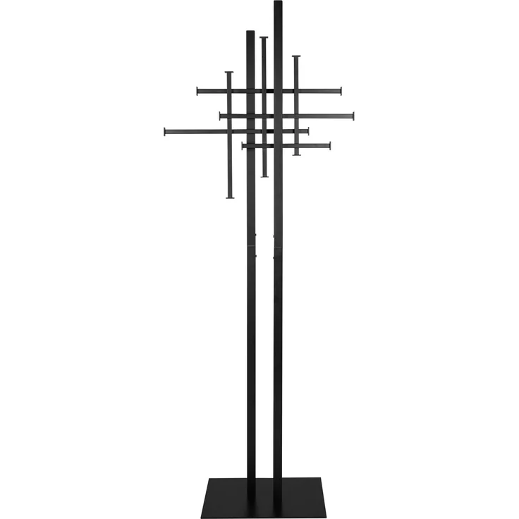 DutchBone Garderobenständer Rumex mit Kleiderhaken, Schwarz, 71x45x185 cm – Bild 1