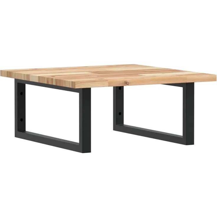 vidaXL Waschbeckenregal Wandmontage Stahl und Akazienholz 3302761