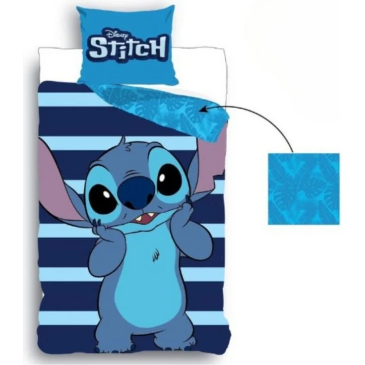 Lilo & Stitch Bettwäsche für kleine Fans – Blaues Design Wendebettwäsche 140x200 cm – Bild 3