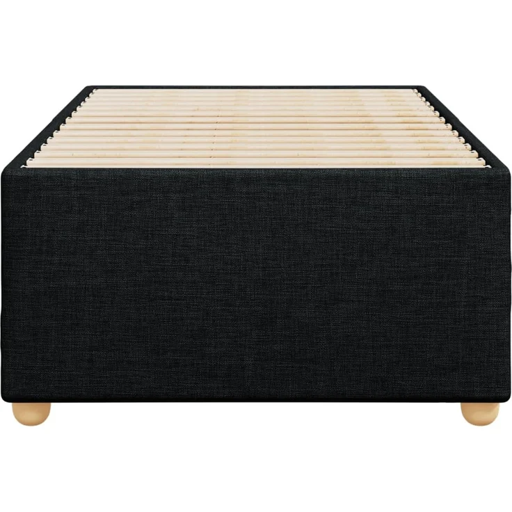 vidaXL Bettgestell ohne Matratze Schwarz 80x200 cm Stoff 3284689 – Bild 4