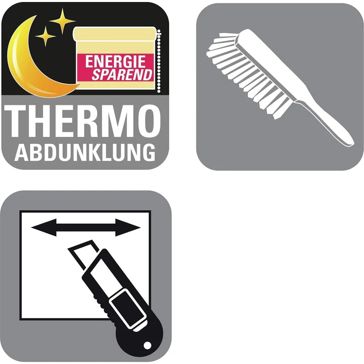 Gardinia EasyFix Thermo Rollo weiß 75 x 150 cm – Bild 7