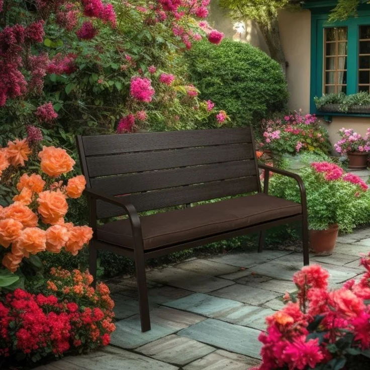 Gartenbank mit Sitzauflage – Bild 2